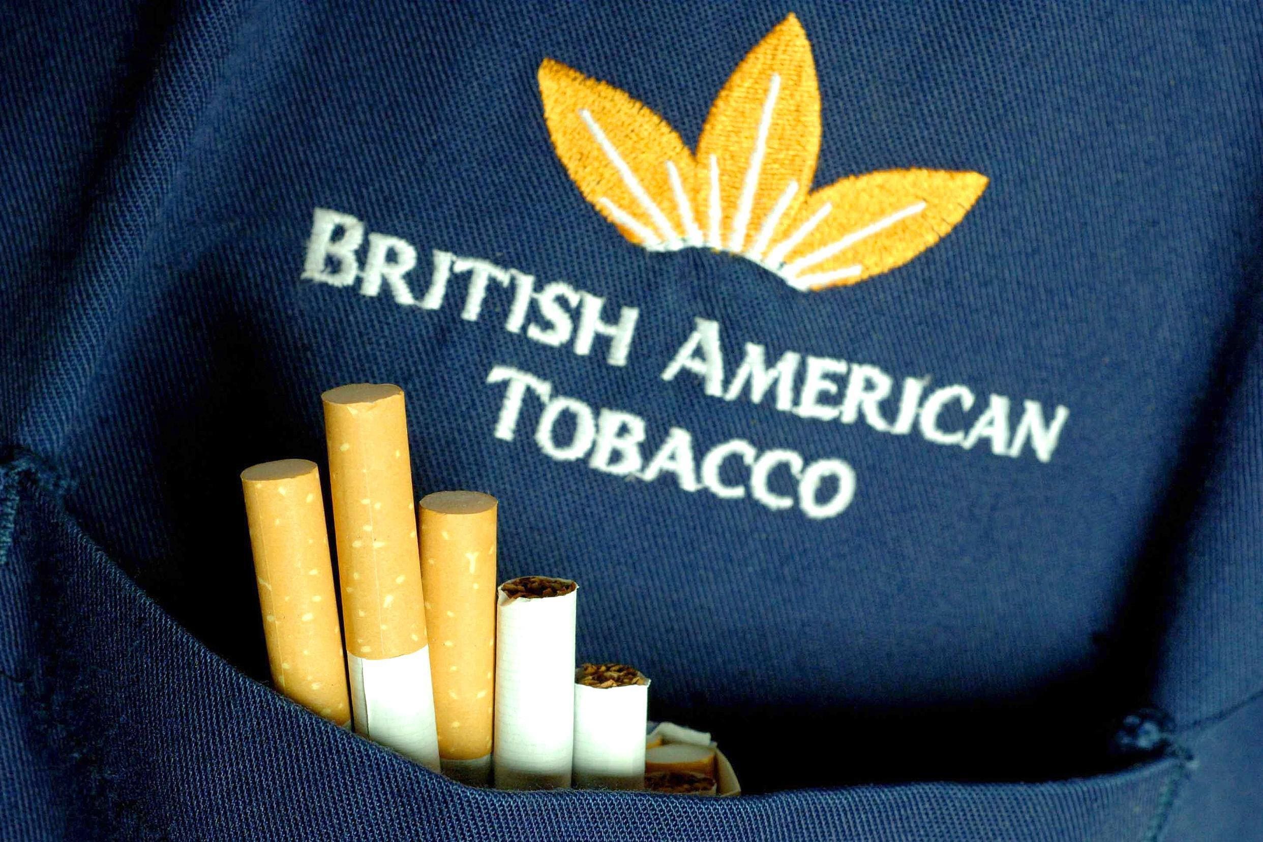 British American Tobacco has hailed gaining 900,000 customers using new products like vapes during the first quarter (Jason Alden/PA)