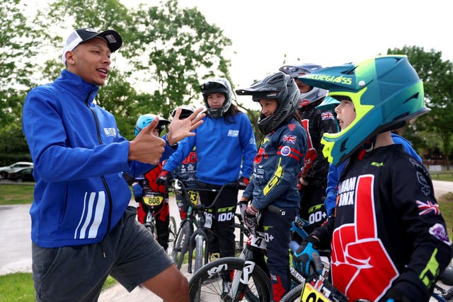 Olympic silver medallist Kye Whyte (left) came through the ranks at the Peckham BMX Club, which aims to steer youngsters away from gang culture and crime. (Tom Dulait/SportEngland/PA)