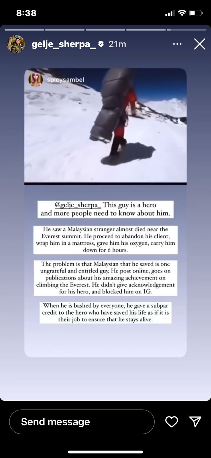 How the tale of a sherpa’s ‘near impossible’ Everest rescue descended ...