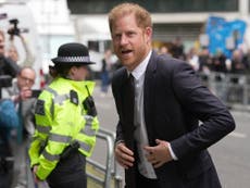 Prince Harry court – live: Duke due back in witness box after lashing out at James Hewitt rumours