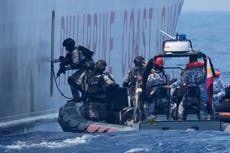 US, Japanese, Philippine coast guard ships stage law enforcement drills near South China Sea