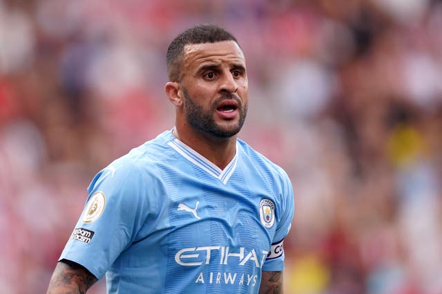 <p>Kyle Walker is a doubt for the Champions League final </p>