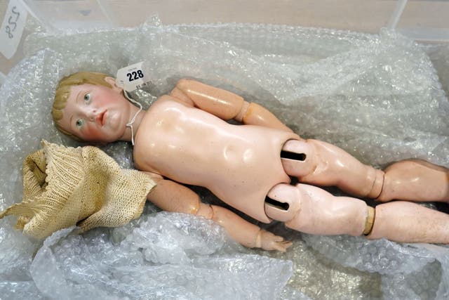 The Kammer & Reinhardt Walter 102 bisque doll on display at Vectis Auctions in Stockton-on-Tees (Owen Humphreys)