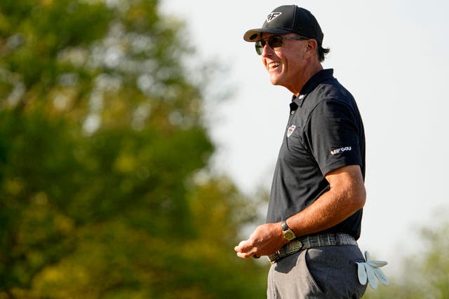 <p>Phil Mickelson was delighted with the shock news</p>