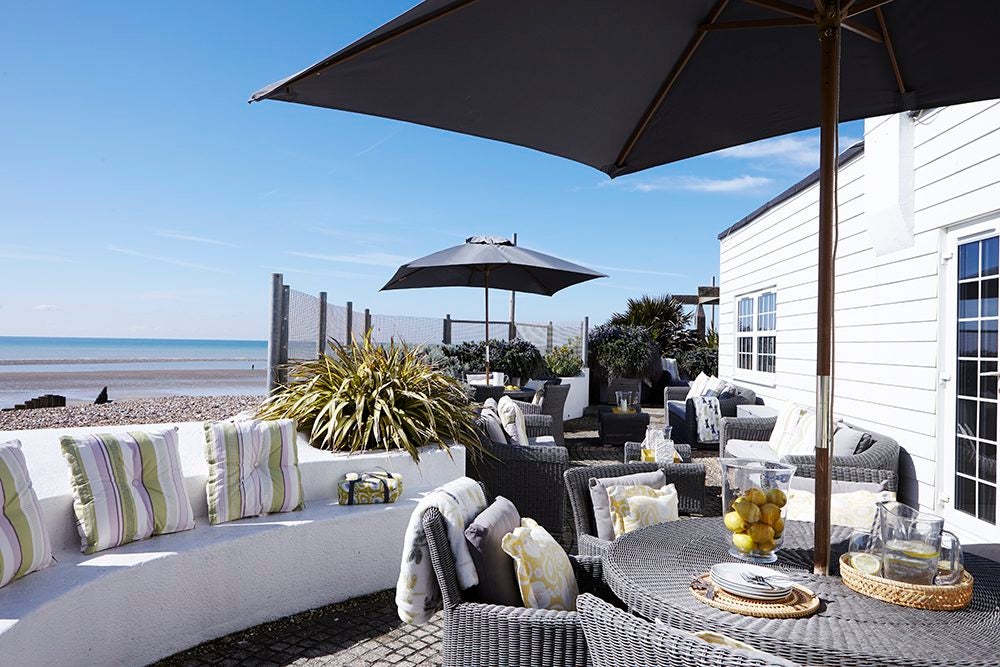 Part of the outside area at Angmering-on-Sea Beach House