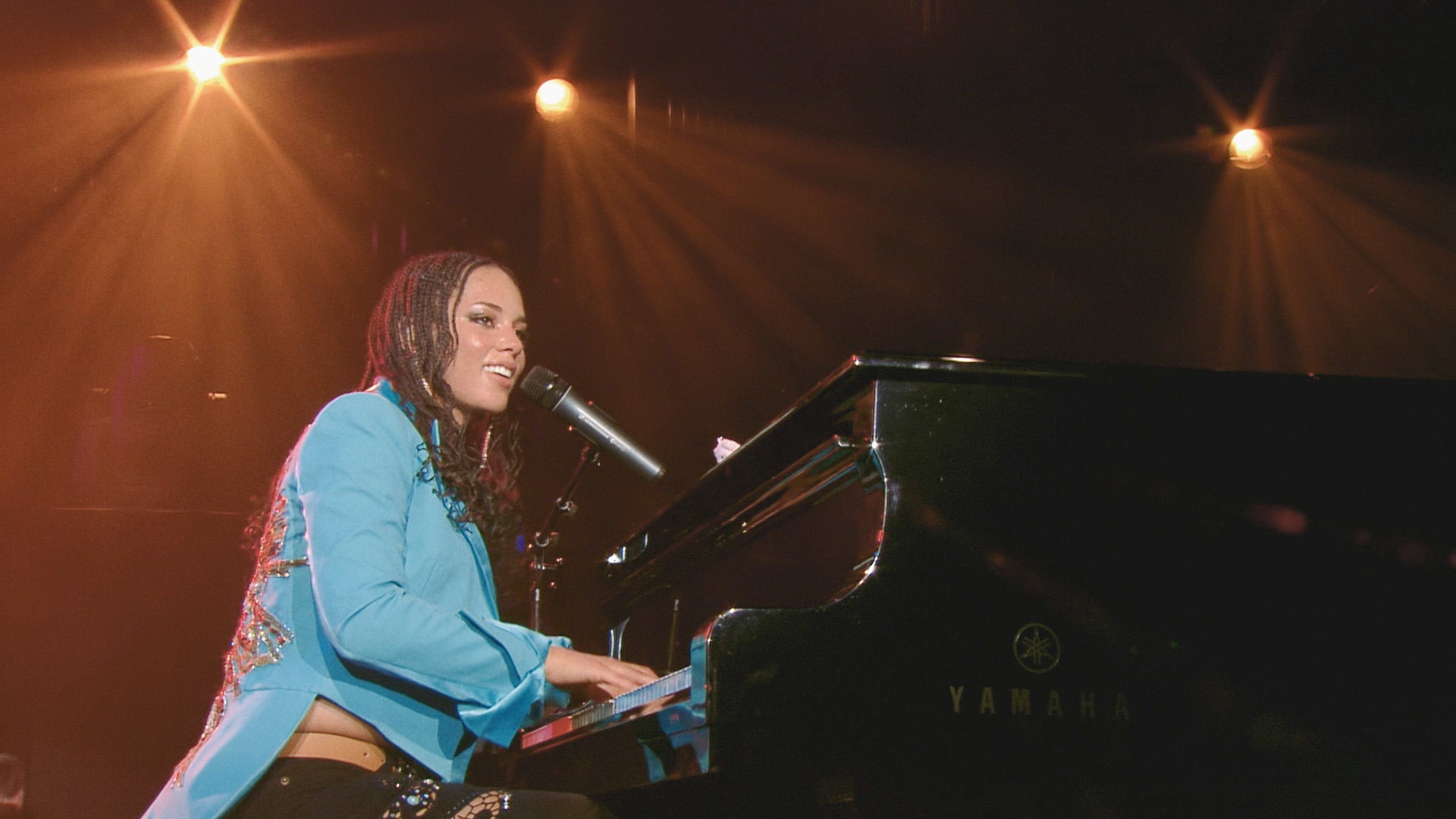 Alicia Keys performing at the Montreux Jazz Festival