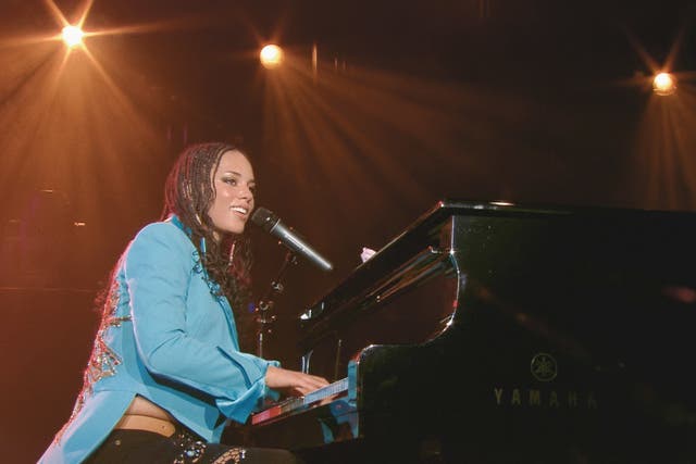 <p>Alicia Keys performing at the Montreux Jazz Festival</p>