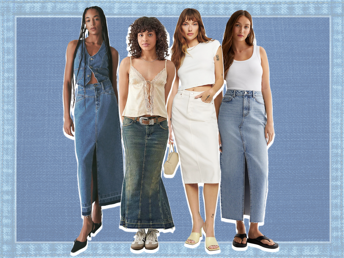 The best denim midi and maxi skirts for a casual, stylish look