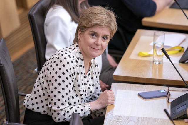 Former first minister Nicola Sturgeon has informed the inquiry she has no relevant WhatsApp messages relating to the handling of Covid-19 (Jane Barlow/PA)