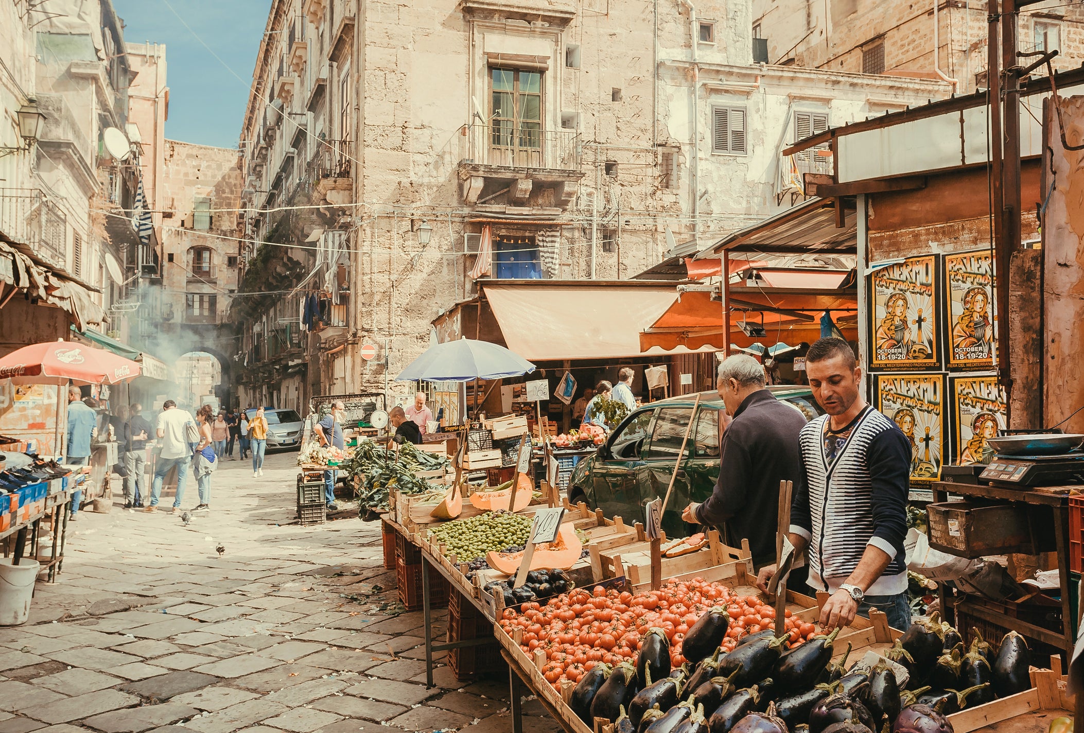Wandering the many street markets in Palermo is great for visitors