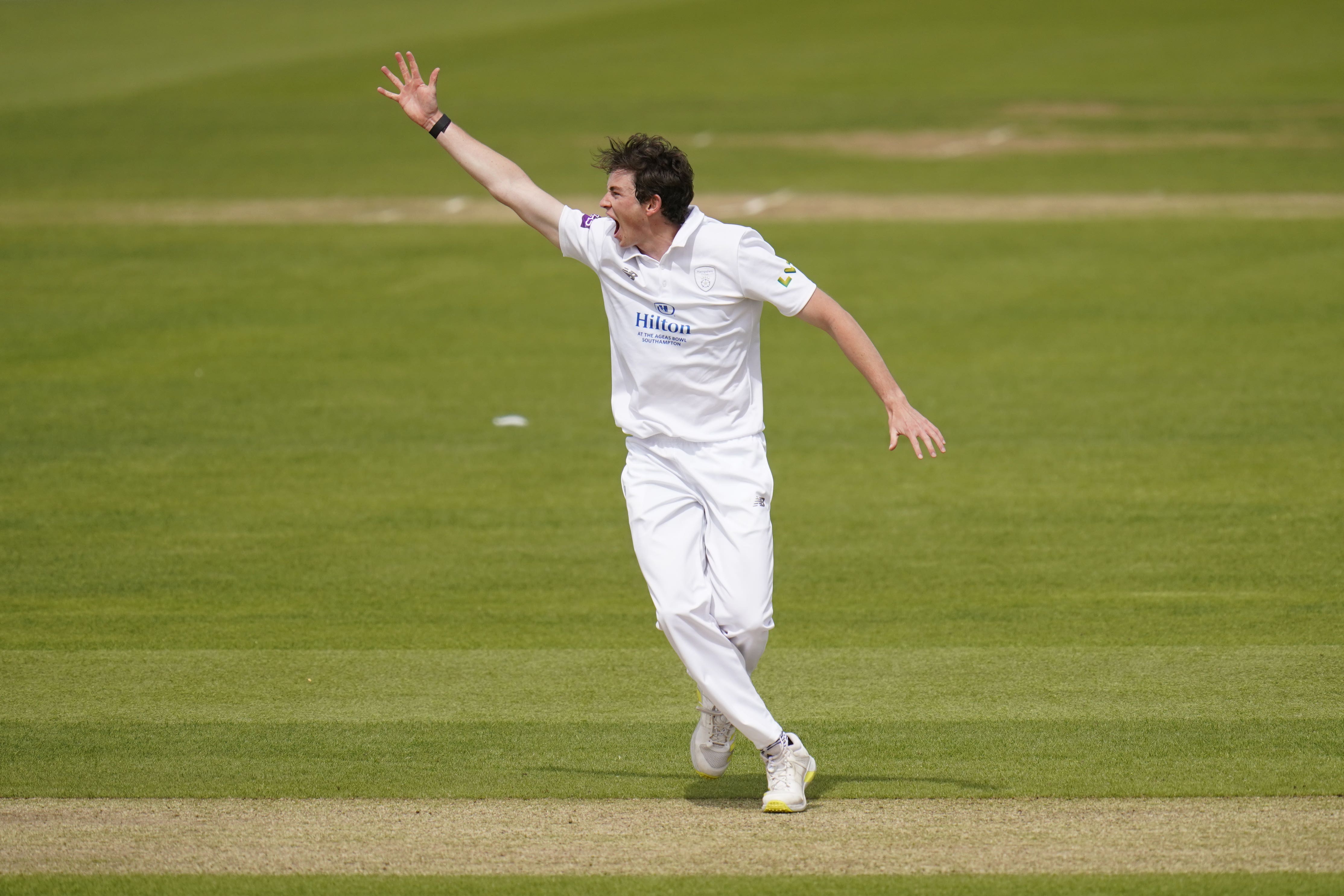 John Turner’s contribution with the ball was key for Hampshire (Andrew Matthews/PA)