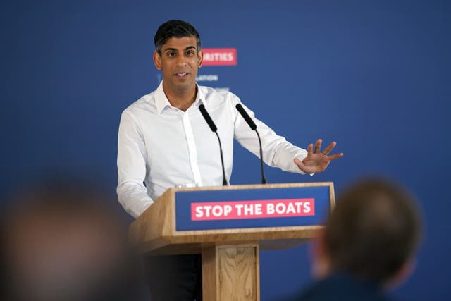 <p>Rishi Sunak addressed the matter as he headed to Washington  </p>