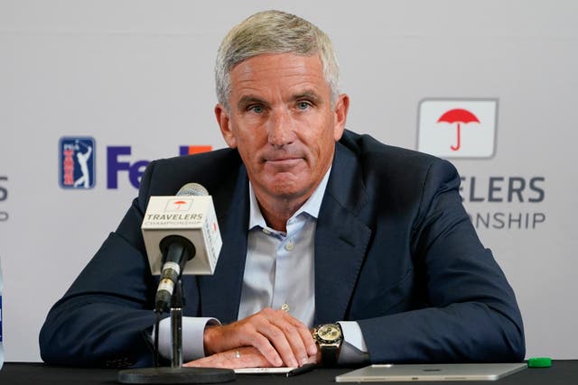 <p>PGA Tour commissioner Jay Monahan has brushed off concerns about the deal </p>