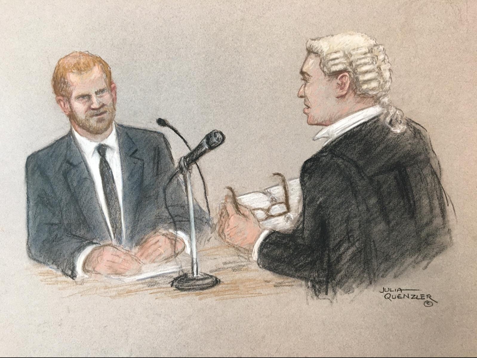 Prince Harry was grilled by Andrew Green KC
