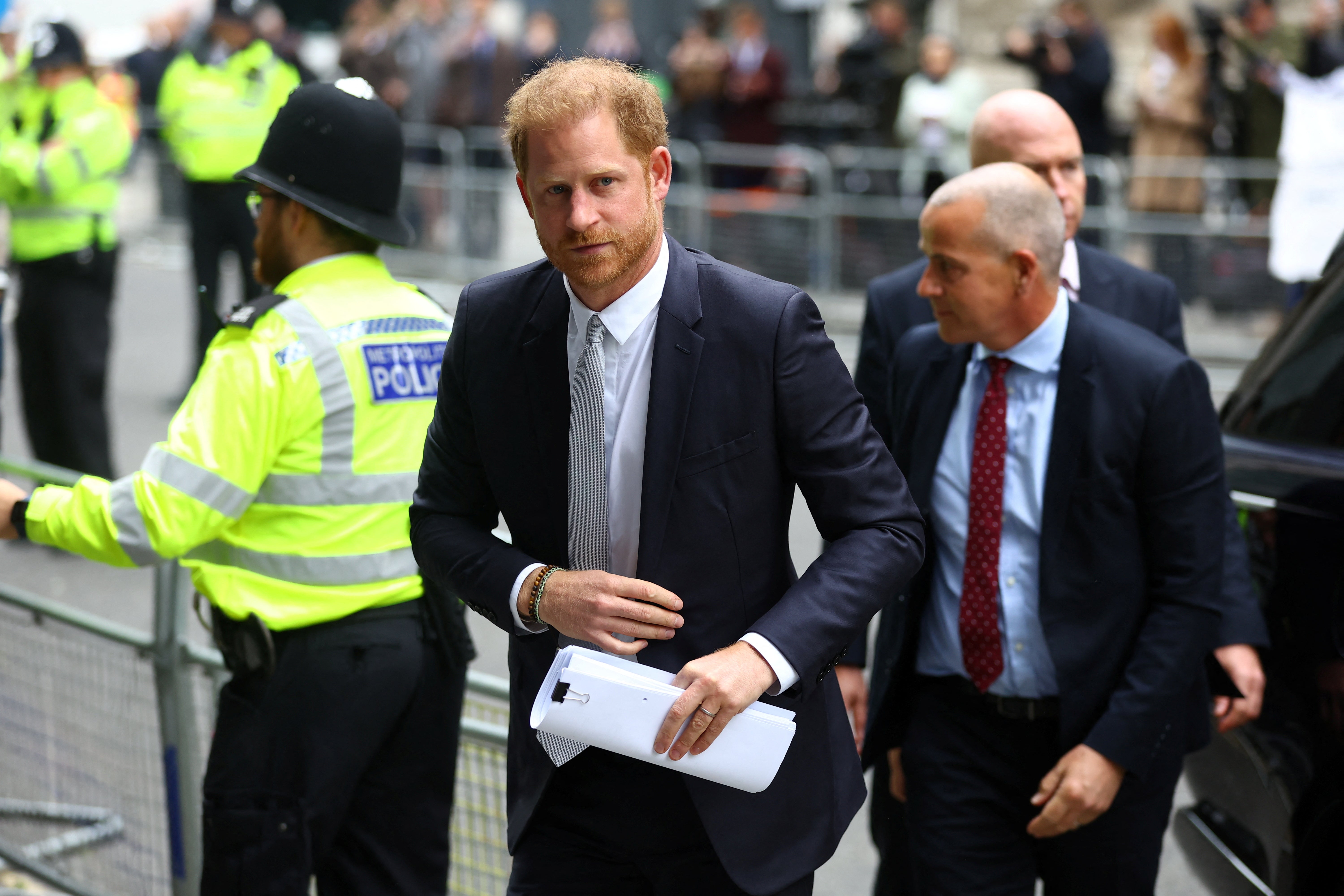 Prince Harry has admitted evidence he has given in the ongoing phone-hacking trial at the High Court contradicts a claim he made in his memoir Spare