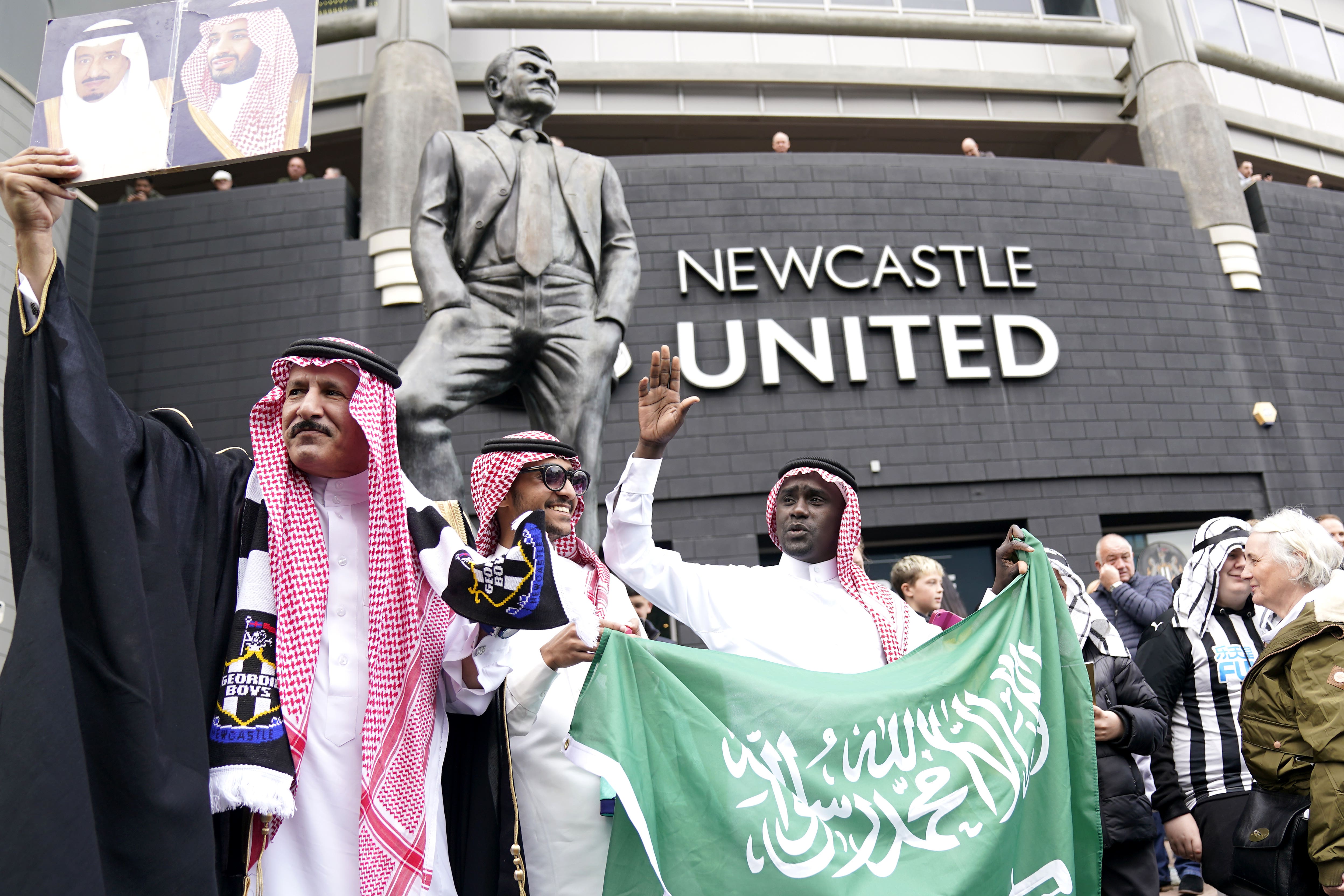 The Saudi takeover of Newcastle remains one of the country’s most high-profile moves into top-level sport (Owen Humphreys/PA)