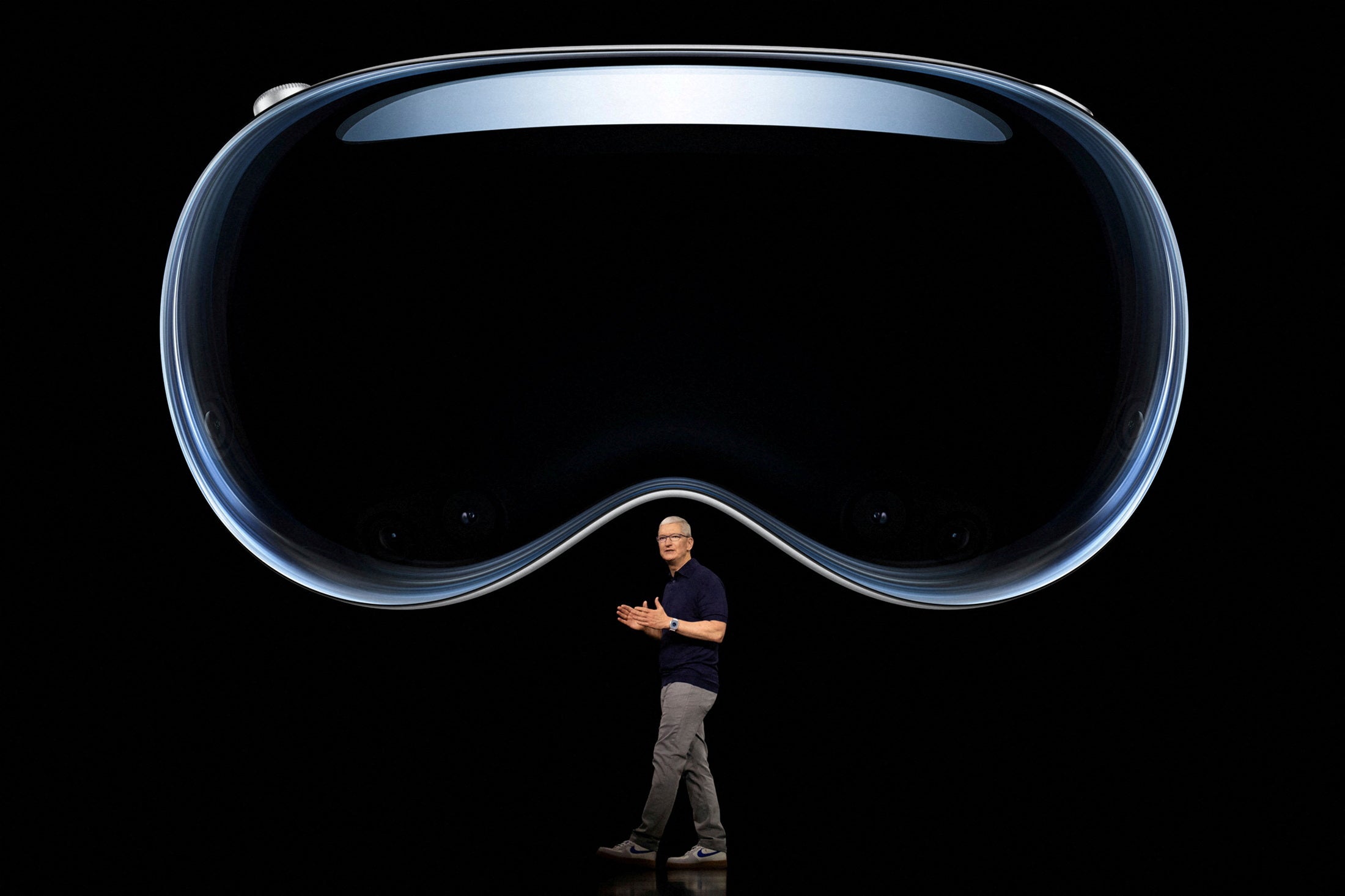 Tim Cook unveiled Apple’s Vision Pro headset on 5 June, 2023