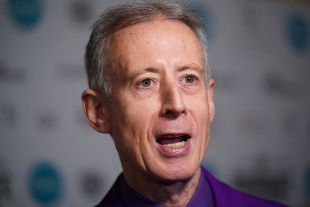 Peter Tatchell, whose foundation has been leading an #ApologiseNow! campaign calling on all UK police chiefs to apologise for past homophobic persecution (Yui Mok/PA)