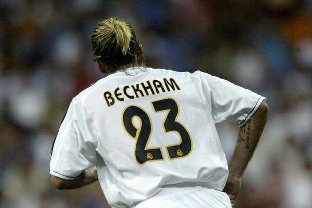 David Beckham was a star at Real Madrid for four seasons (Nick Potts/PA)