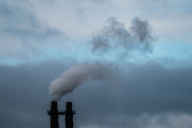 A chimney at a steelworks (Danny Lawson/PA)