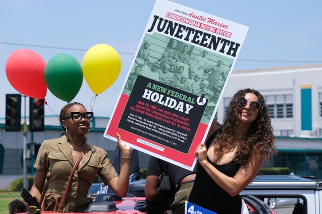 <p>Juneteenth celebrations are taking place across the country </p>