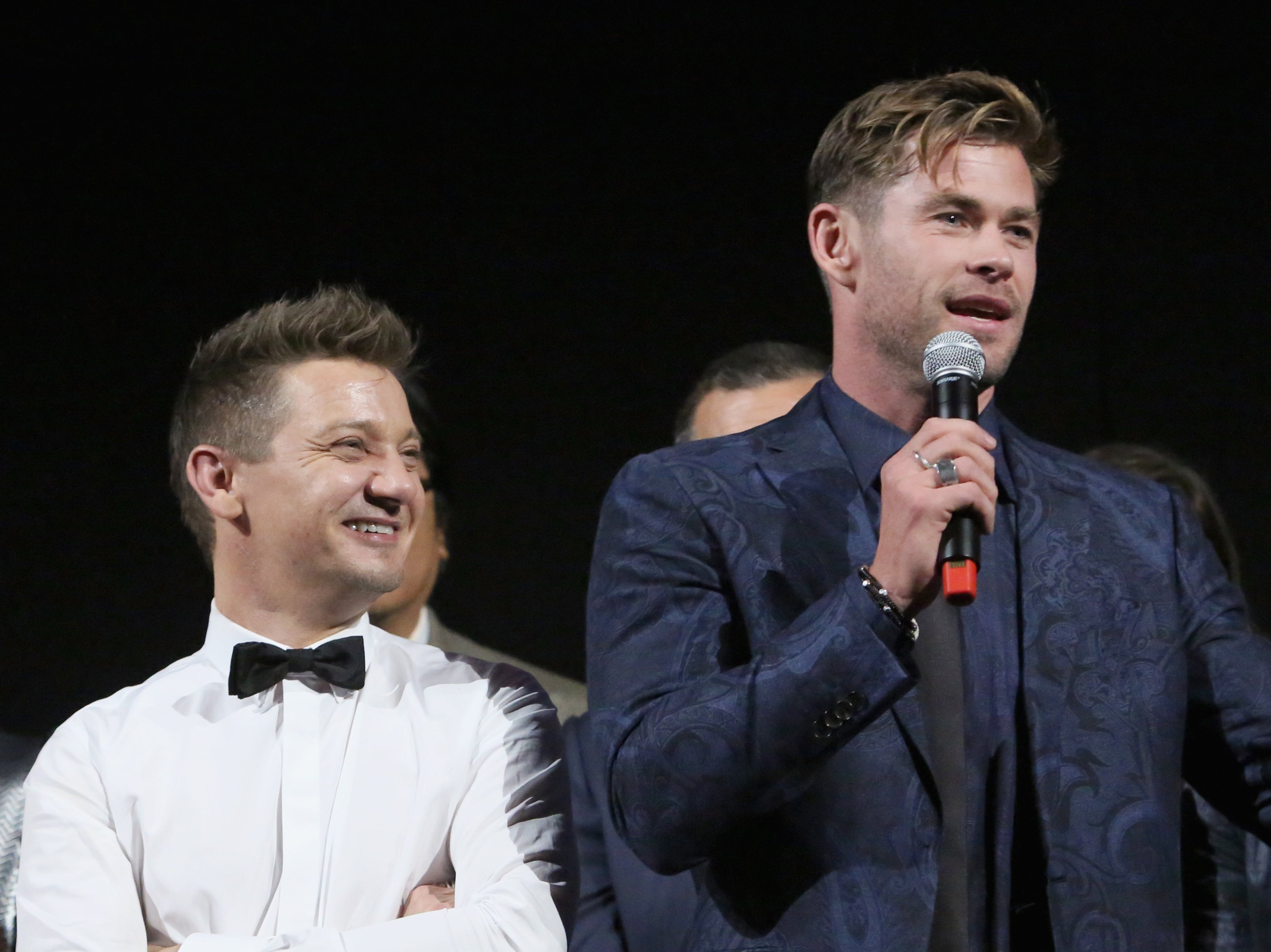 Chris Hemsworth has praised Jeremy Renner’s recovery after he was involved in a snowplough accident at the start of 2023
