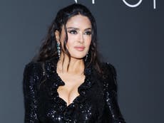Salma Hayek opens up about embracing her ‘whites hairs and wrinkles’ as she shares new selfie