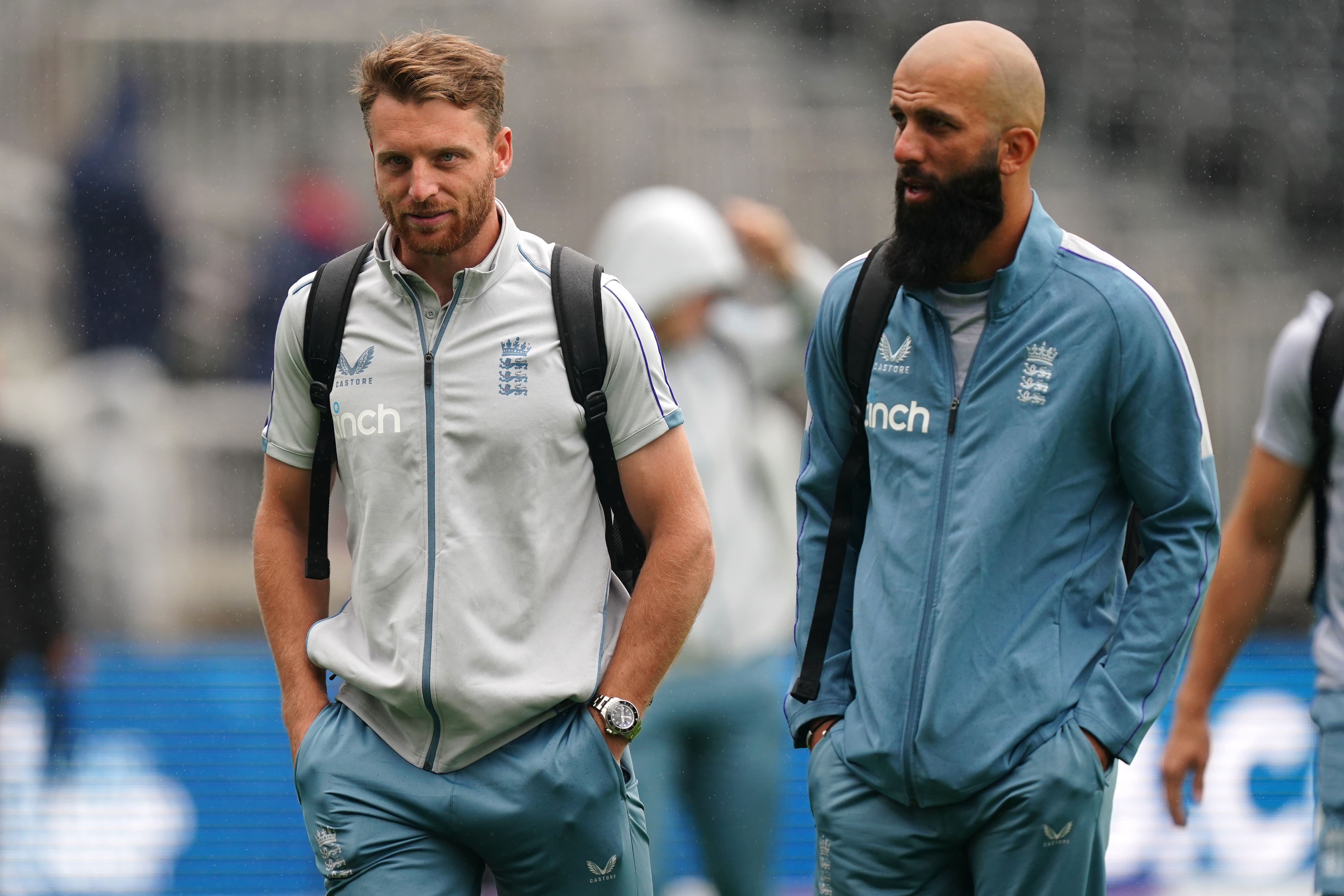 Jos Buttler (left) believes Moeen will be a crucial addition to England’s Test squad (Mike Egerton/PA)