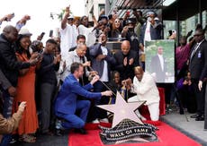 Moment Tupac’s Hollywood Walk of Fame star revealed as rapper posthumously honoured