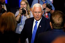 Pence calls on DoJ not to indict Trump but stops short of saying he’d pardon him if elected in 2024