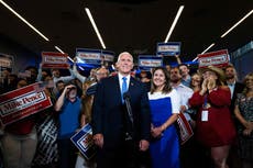 Mike Pence news - live: Ex-VP contradicts himself on Trump charges at CNN town hall launching 2024 campaign