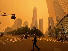Air quality – live: New York pollution to remain hazardous as no end in sight for Canada wildfire smoke