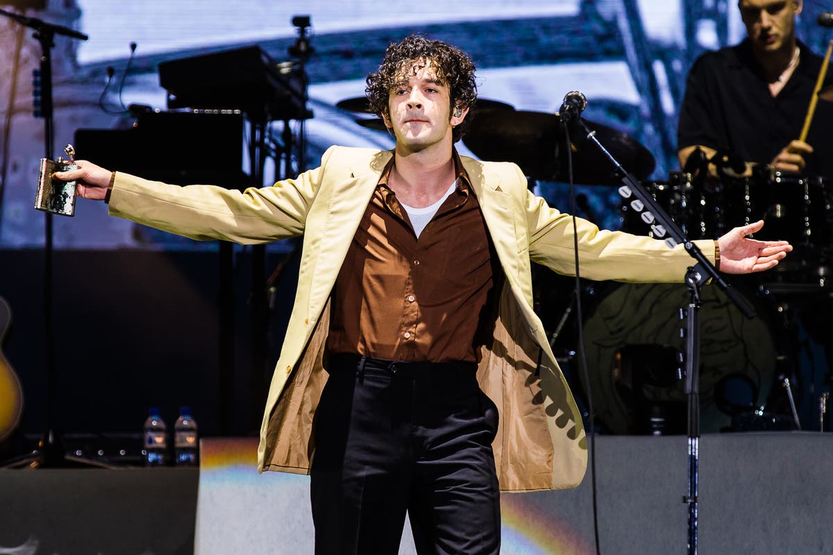 Matty Healy tells fans he’s OK after reported breakup from Taylor Swift