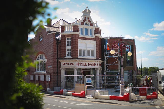 Refurbishment work being undertaken at the Hyde Park Picture House in Leeds (Ollie Jenkins/PA)