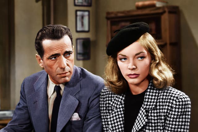 <p>In ‘The Big Sleep’, Humphrey Bogart’s LA detective falls for Lauren Bacall’s Mrs Rutledge </p>