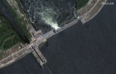 Before-and-after satellite images show profound toll of Ukraine dam collapse