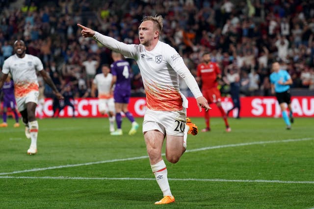 West Ham’s Jarrod Bowen netted the Europa Conference League winner (Joe Giddens/PA)