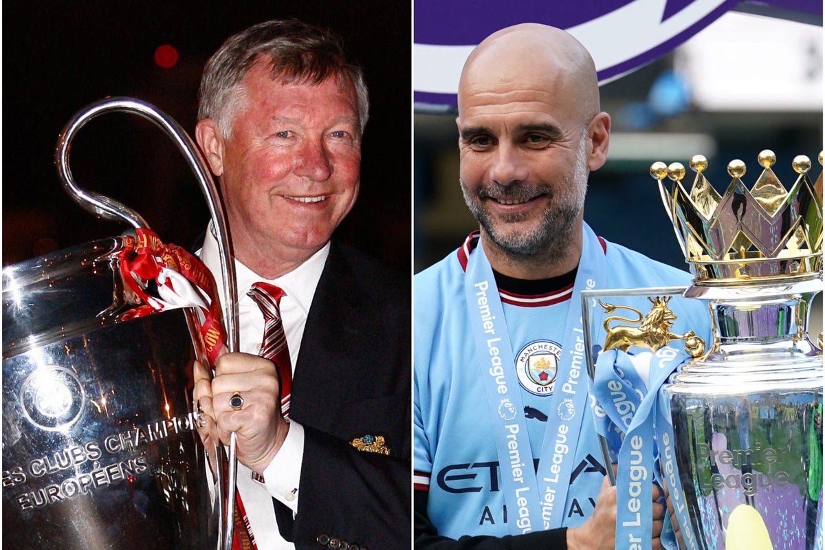 How do the current Man City side compare to Man Utd’s treble winners of 1999?