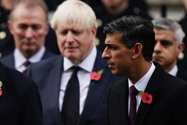 Rishi Sunak has reportedly accepted Boris Johnson’s resignation honours list (Aaron Chown/PA)