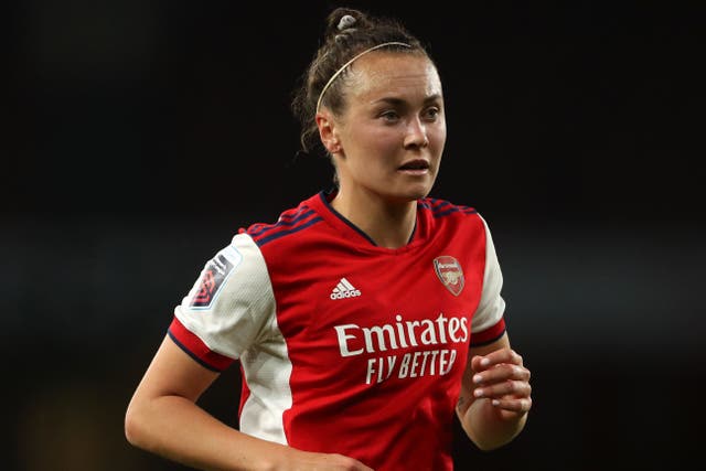 Caitlin Foord has signed a new contract with Arsenal (Bradley Collyer/PA)