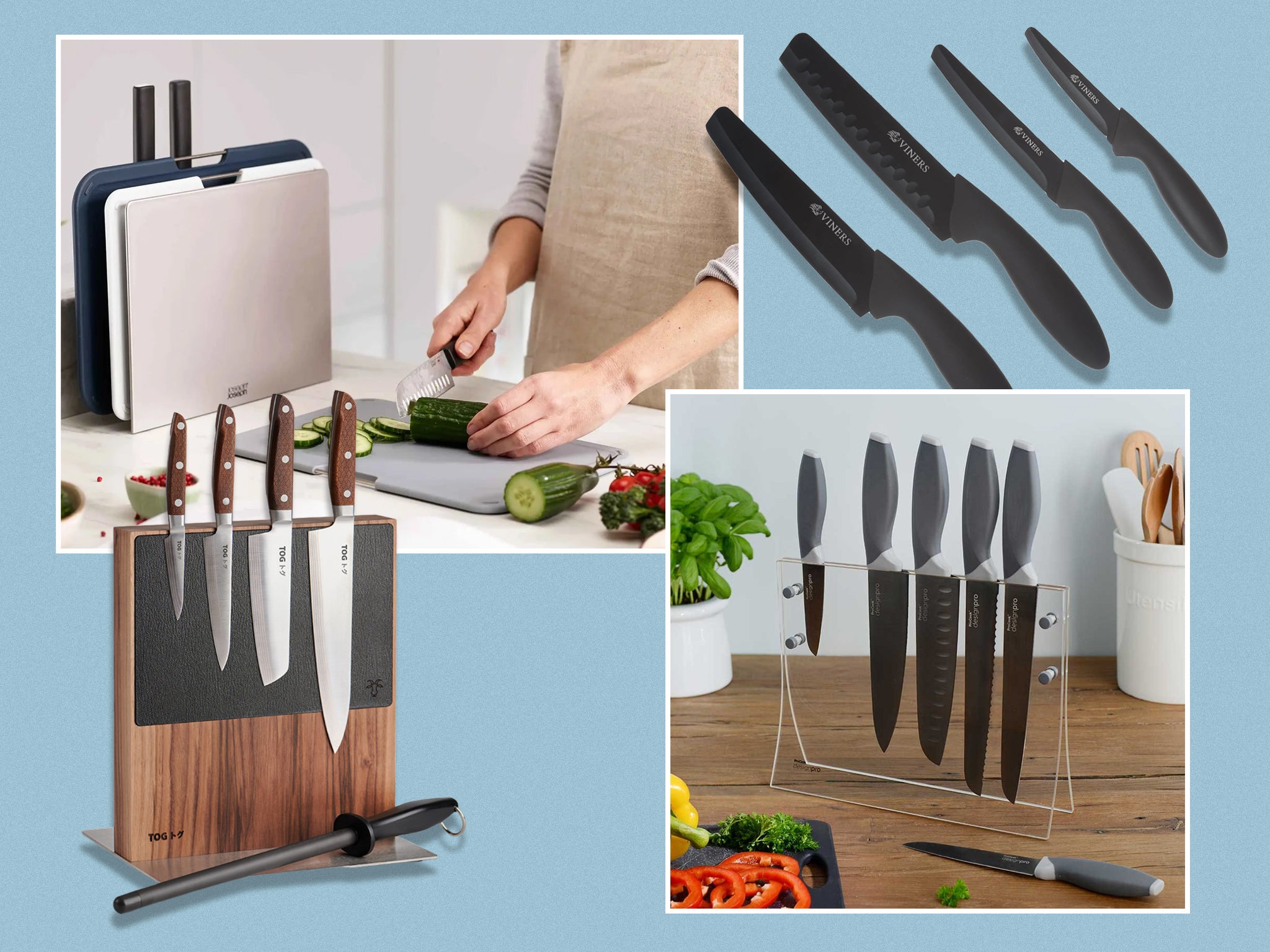 <p>Some of our picks come complete with sharpening tools and cutting boards</p>
