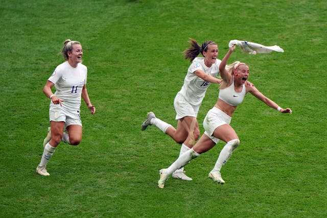The Lionesses could earn more than £200,000 each if they follow up their Euros triumph with World Cup victory this summer (Joe Giddens/PA)