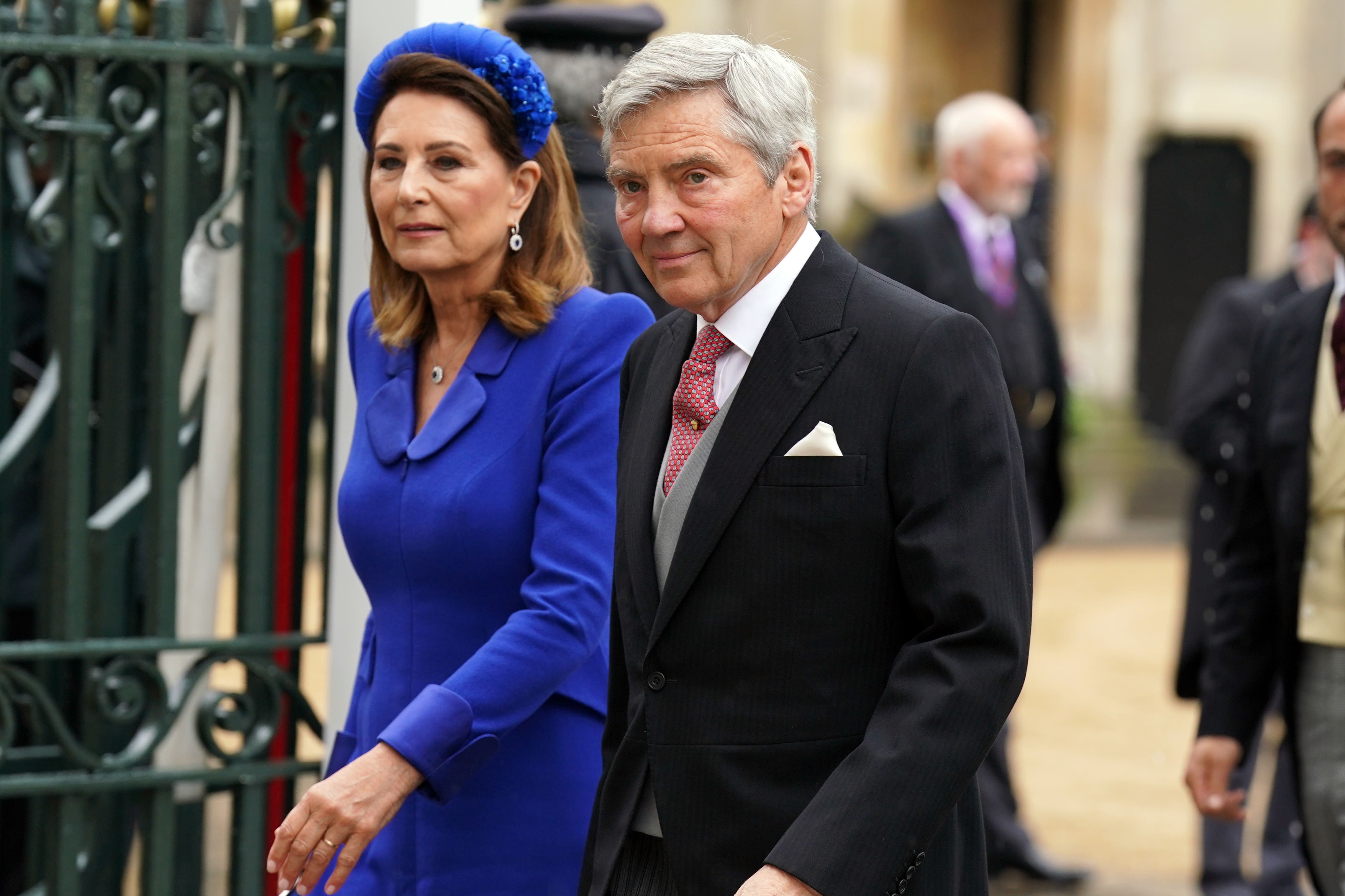 Carole Middleton with her husband Michael