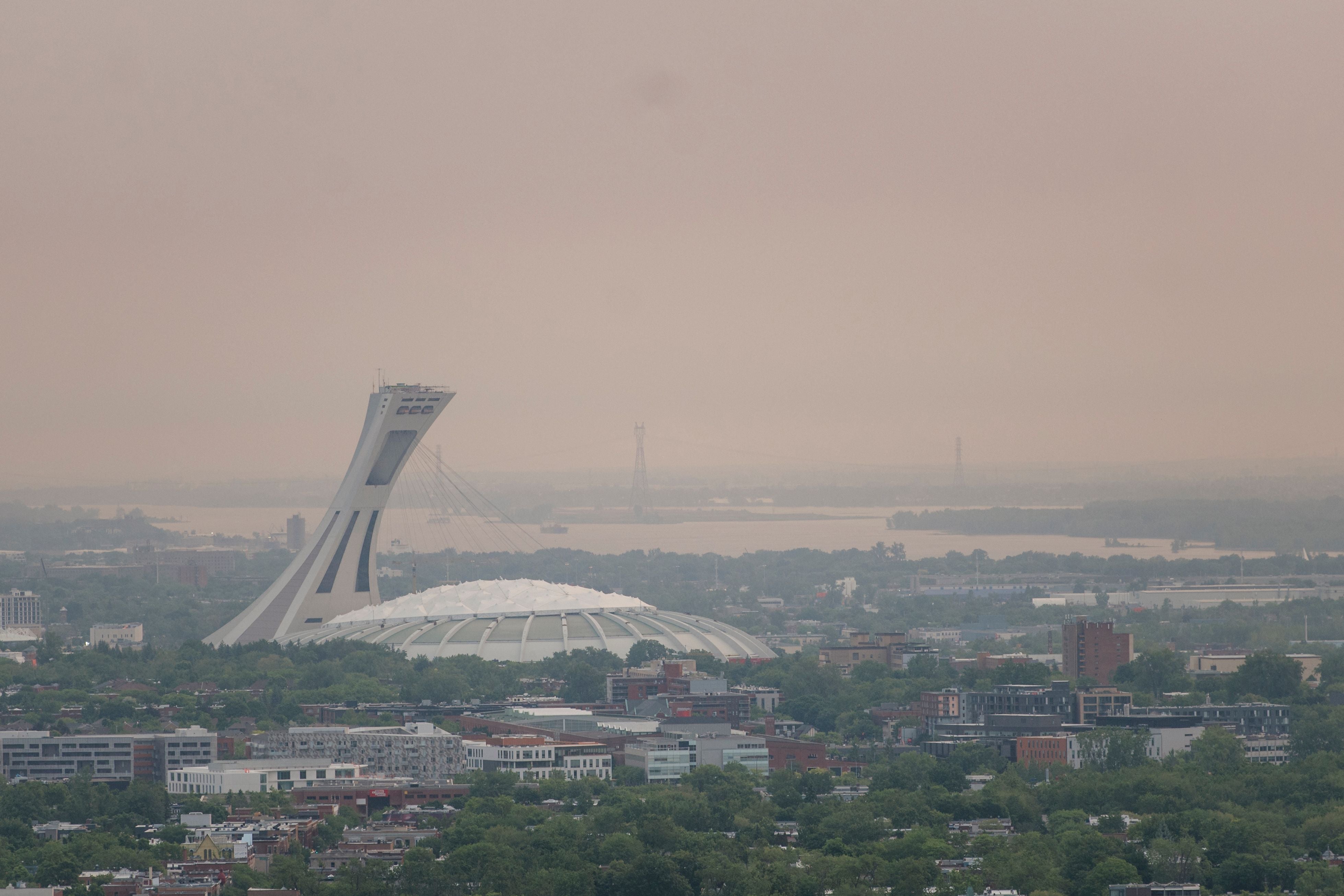 Smoke has descended on parts of Montreal in the last few days