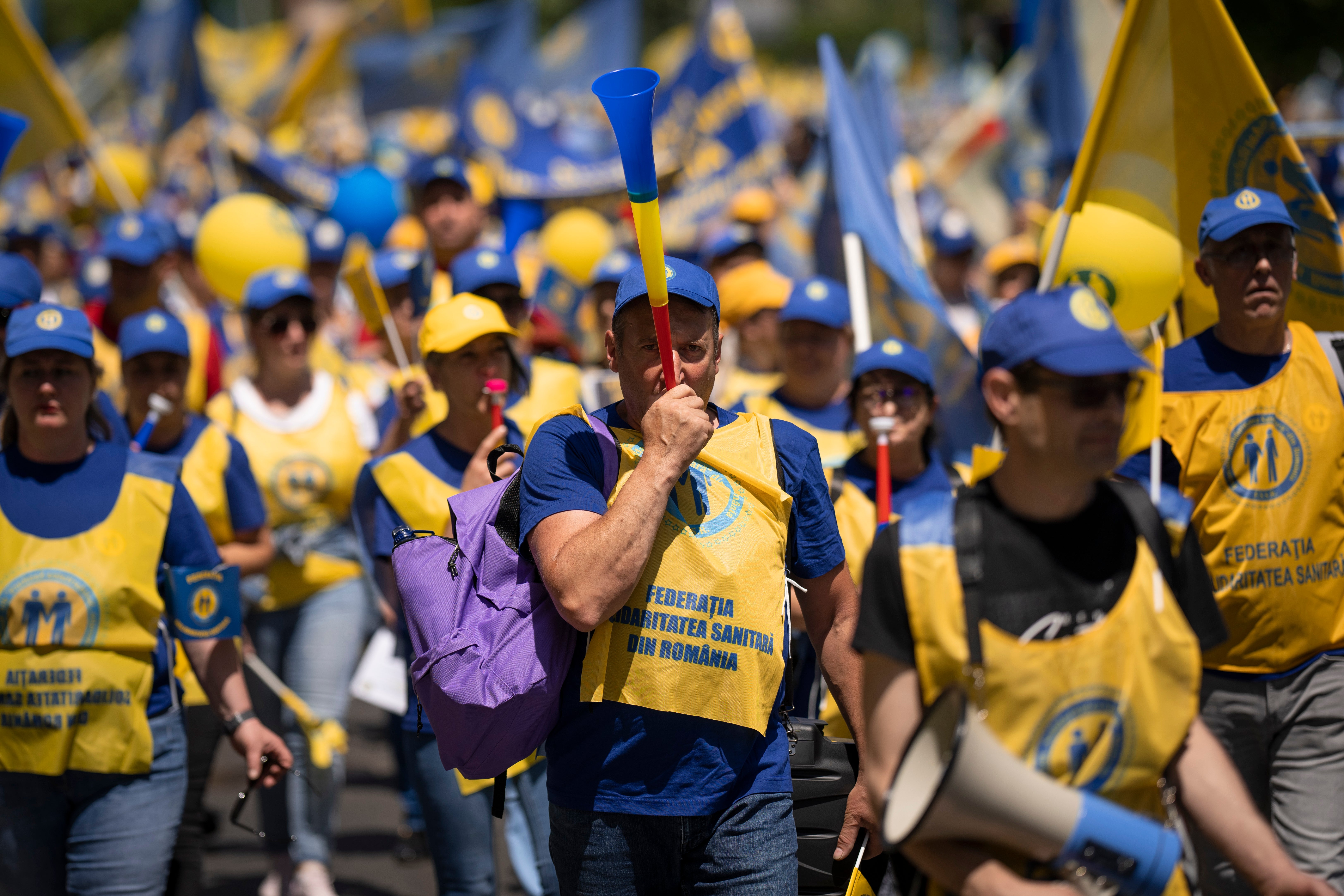 Romania Healthcare Protest