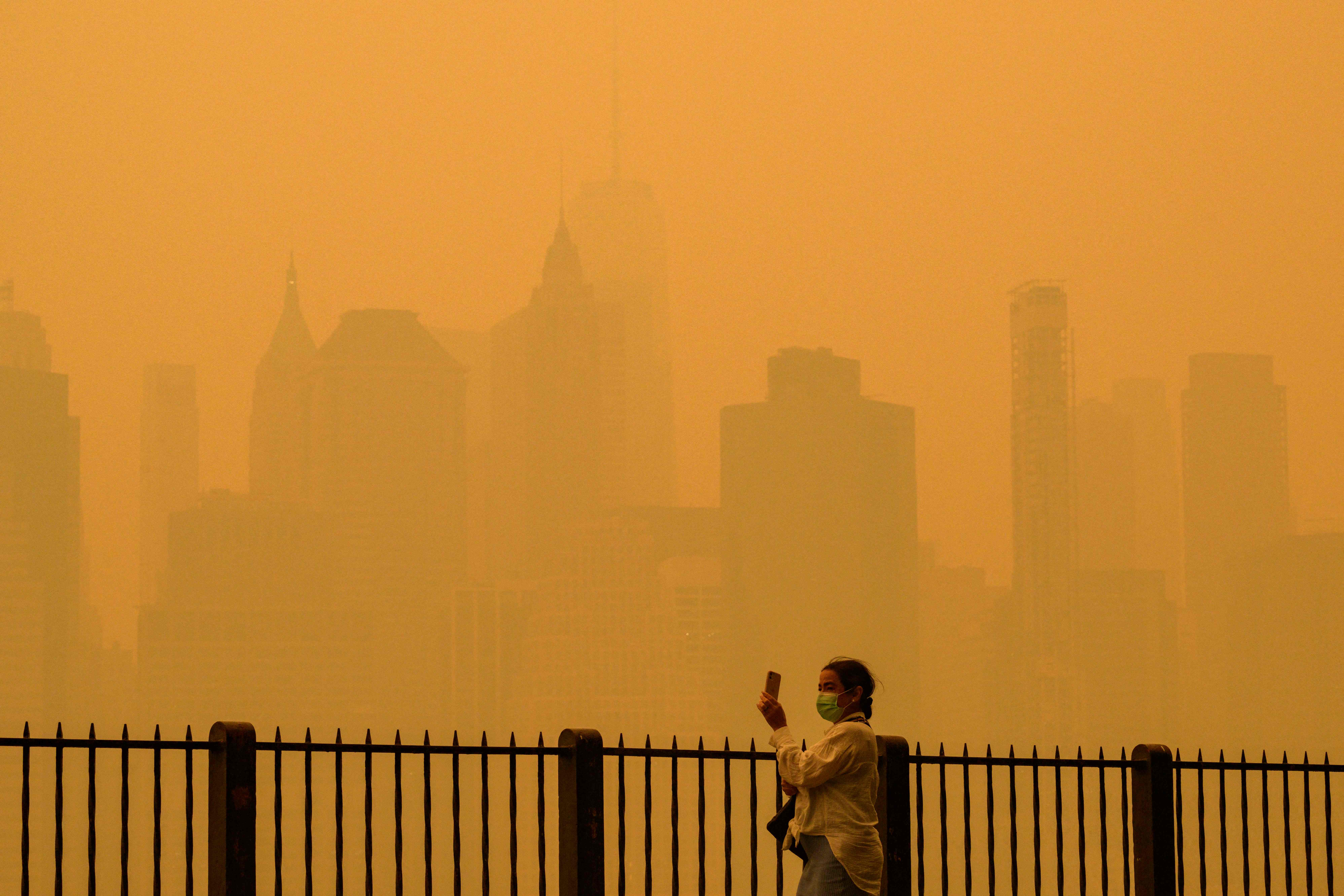 New York’s skyline turned orange in June due to Canadian wildfire smoke