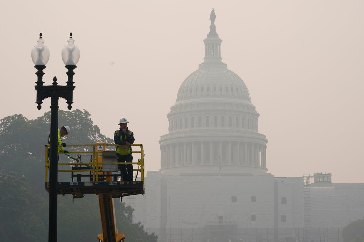 Watch live view of sunrise over White House as wildfire smoke expected to blanket Washington DC