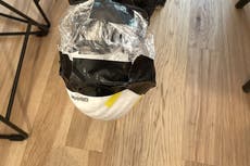 Man reveals the ‘incredible’ mask his wife made for dog to protect pet from wildfire smoke