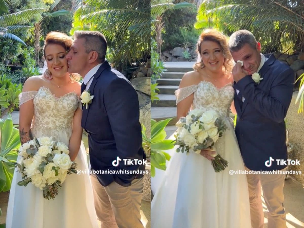 Bride surprises father with sweet tribute before walking down the aisle: &lsquo;This made me cry&rsquo;