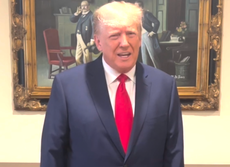 Trump releases bizarre video talking about ‘woke military’ and election conspiracies as he’s indicted